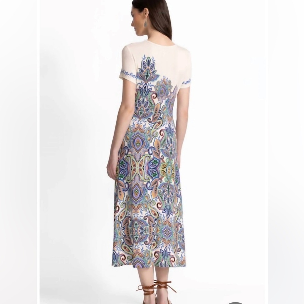 🆕Johnny Was - THE JANIE FAVORITE CAP SLEEVE DRESS Size X-Small NWT - Picture 6 of 13